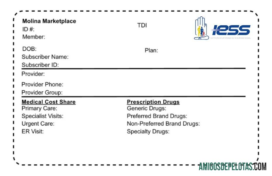 Cartão de seguro saúde do Equador baixar para verificação